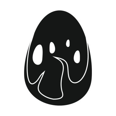 Biftek siyah simgesi. Vektör bifteği simgesi, web ve reklam için beyaz arkaplanda izole edilmiş basit simge