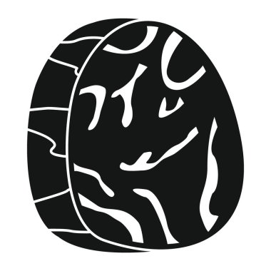 Vektör mermer sığır eti simgesi. Vektör mermer sığır eti simgesi web ve reklam için beyaz arkaplan üzerinde izole