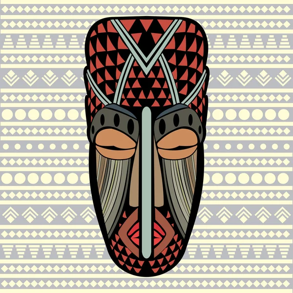 African Mask — Stock Vector