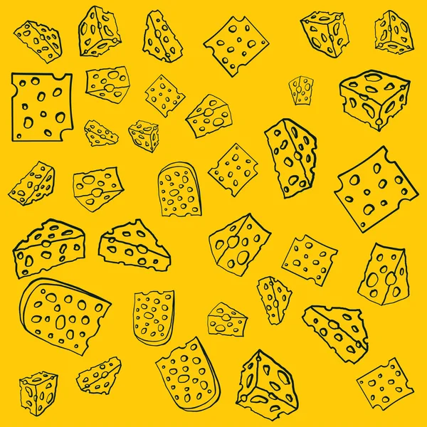 Patrón de queso — Vector de stock