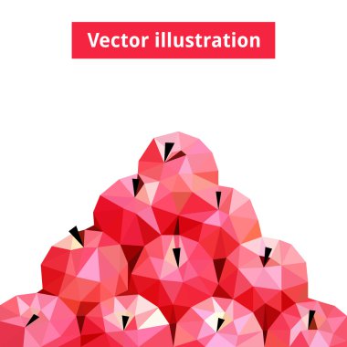 Vector illustration of an apples clipart