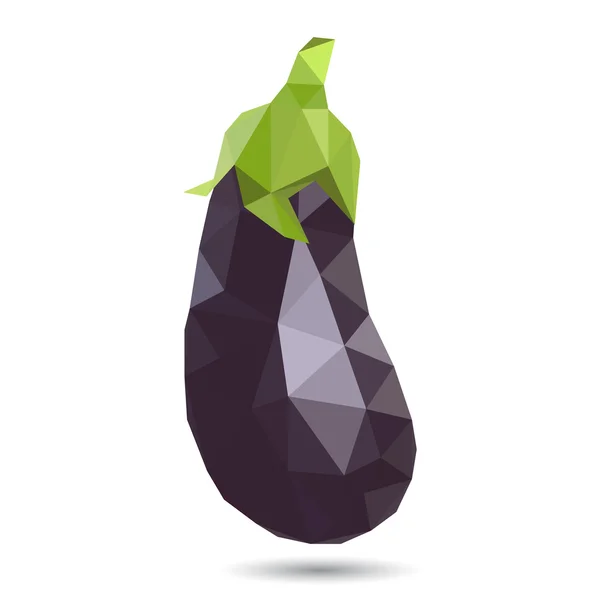 Vector illustration of an eggplant — Stock Vector