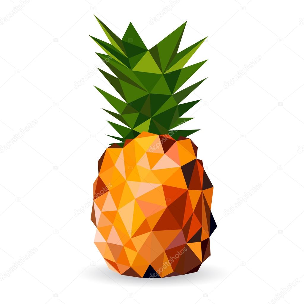 Vector illustration of a pineapple