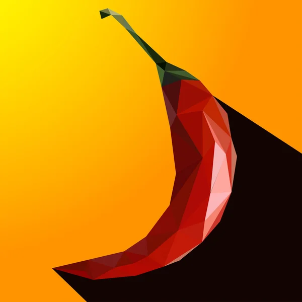 Vectorillustratie van een chili peper — Stockvector