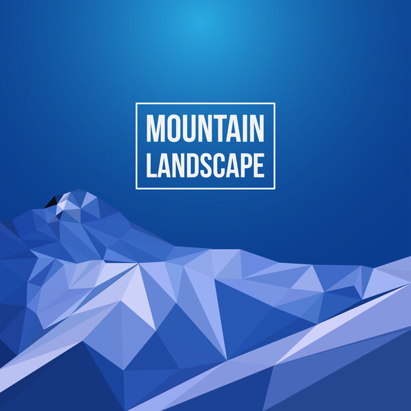 Vector Background with Mountains