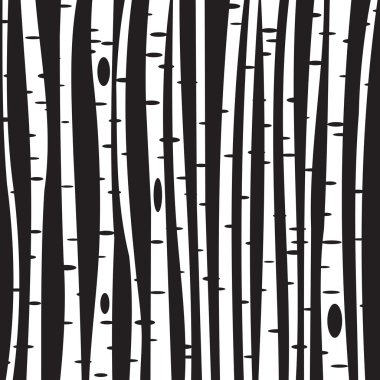 Sen çizmek için üç huş ağacı