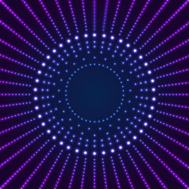 Işık efektleri ile Neon sınır