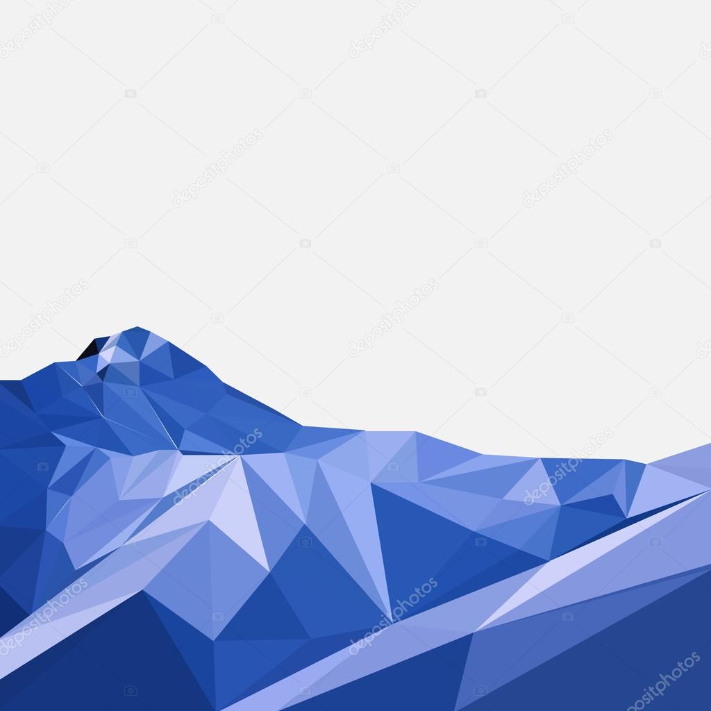 Vector background with mountains