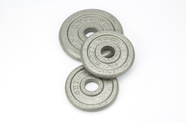 Beyaz arka plan üzerinde izole ağırlıkları,