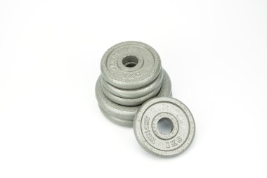 Beyaz arka plan üzerinde izole ağırlıkları,