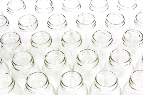 Close up glass bottles — Stock Photo, Image