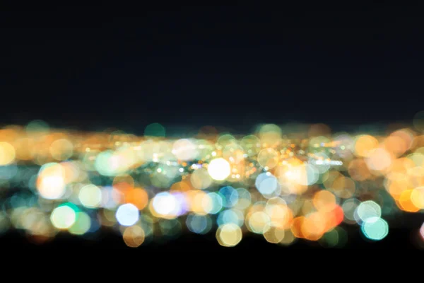 Astratto della città offuscata luci per sfondo — Foto Stock