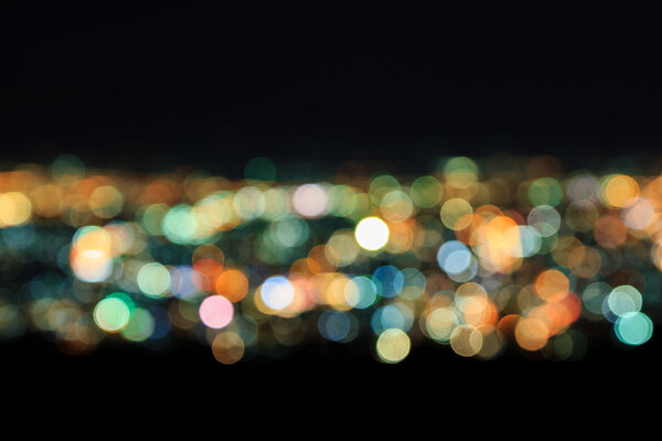 Abstract of Blurred city lights