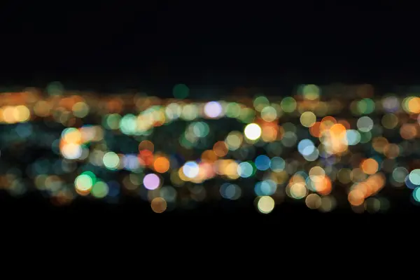 Astratto delle luci offuscate della città — Foto Stock
