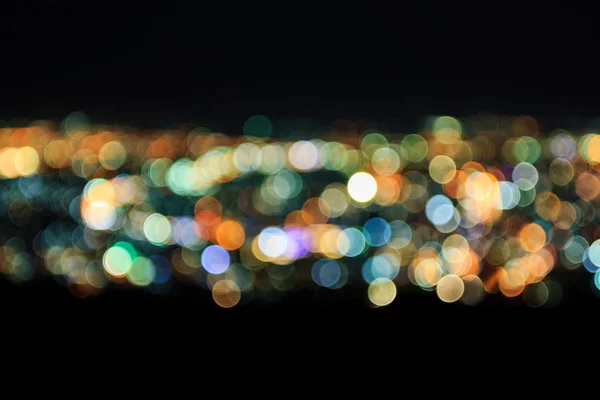 Astratto delle luci offuscate della città — Foto Stock