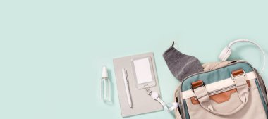 Okul malzemeleri ve kişisel koruyucu malzemeler..