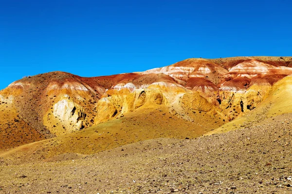 Natuurlijke Textuur Van Zandsteen Het Kleurrijke Mars Het Altai Gebergte — Stockfoto