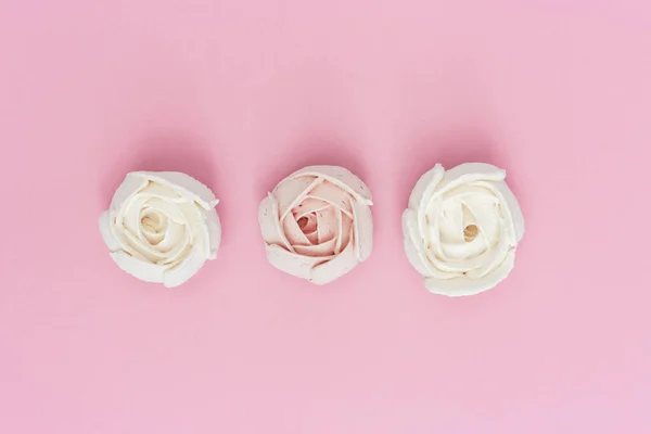 Édes Rózsaszín Virágok Zefírből Imádom Romantikus Koncepciót Minimális Stílus Háttér — Stock Fotó
