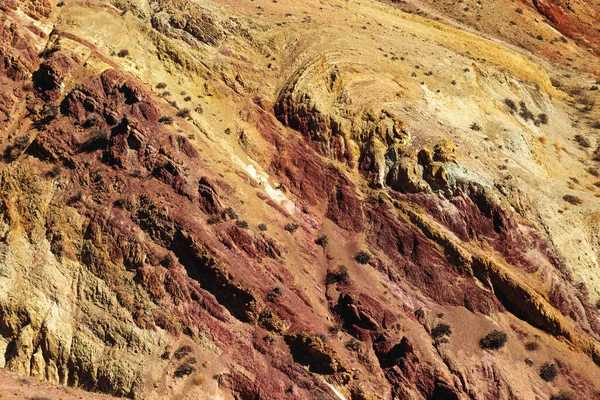 Naturlig Struktur Sandsten Färgglada Mars Altai Bergen Plats Som Heter — Stockfoto