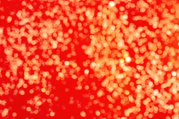 Golden Shine Röd Bakgrund Bokeh Mönster Struktur Röd Färg — Stockfoto