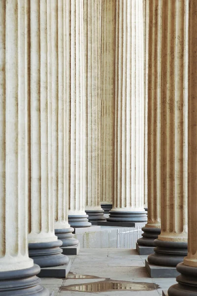 High Marble Columns Background Architectural Design Style Classicism Architectural Pattern Royalty Free Stock Images