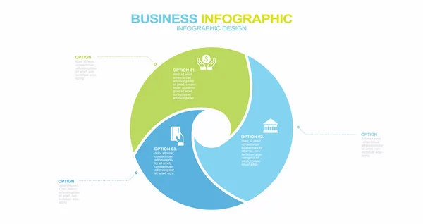 Circle Infographic Diagram Presentation Options Stock Illustrationcircle Brochure Diagram Infographic — Stock Vector