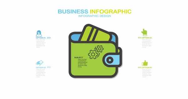 Infografische Elemente Aktienillustrationinfografik Anzahl Kreis Diagramm Teil Von — Stockvektor