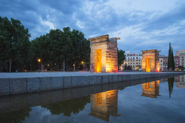 Ναός Του Debod Είναι Ένας Αρχαίος Αιγυπτιακός Ναός Που Διαλύθηκε — Φωτογραφία Αρχείου