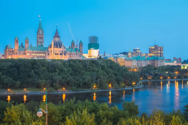 Kanada Nın Başkenti Ottawa Ontario Daki Parlamento Binası Parliament Hill — Stok fotoğraf