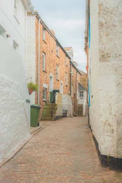 Rustig Achterstraatje Schilderachtige Historische Binnenstad Van Het Schilderachtige Kustdorpje Ives — Stockfoto