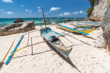 Traditional Philippines fisherman boats  clipart