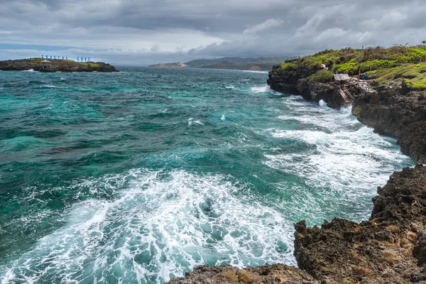 Panorama der kristallklaren Bucht kleine Insel — Stockfoto