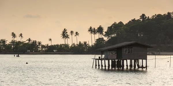 Maison de pêcheurs au village de pêcheurs, Thaïlande — Photo