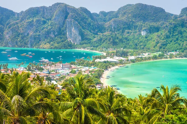 Punto di vista più alto dell'isola di Koh Phi-Phi Don, Thail — Foto Stock