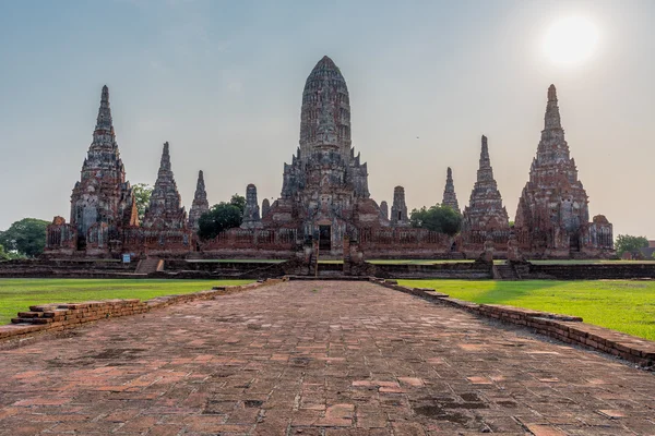 Świątynia Wat Chaiwatthanaram prowincji Ayutthaya. — Zdjęcie stockowe