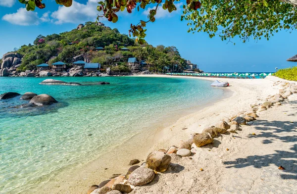 Vista de Nang Yuan ilha de Koh Tao ilha Tailândia — Fotografia de Stock