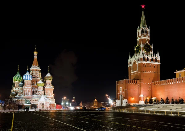 Plaza Roja de Moscú, Templo de San Basilio —  Fotos de Stock
