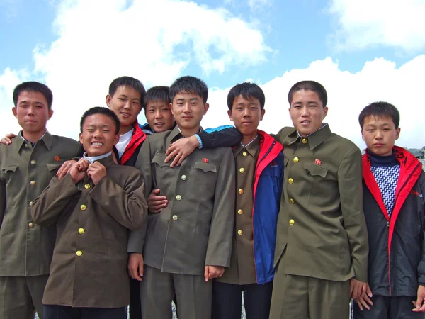 Gruppe nordkoreanischer Soldaten — Stockfoto