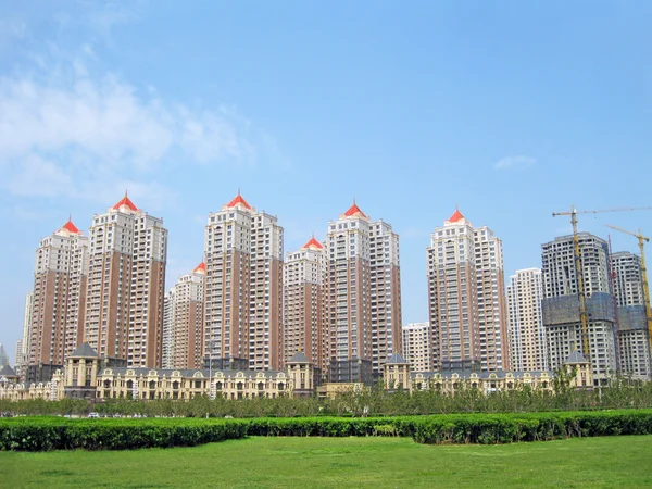 Edifícios na cidade de Dalian , — Fotografia de Stock