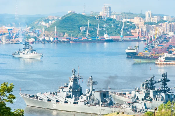 Az orosz-csendes-óceáni haditengerészet flotta — Stock Fotó
