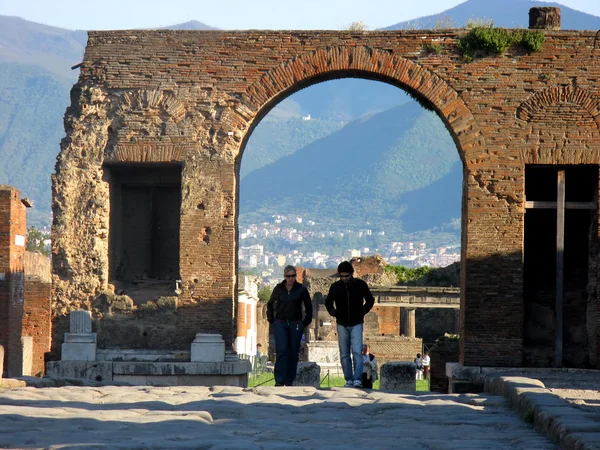 Gates of an ancient Pompeii — Stock Photo, Image