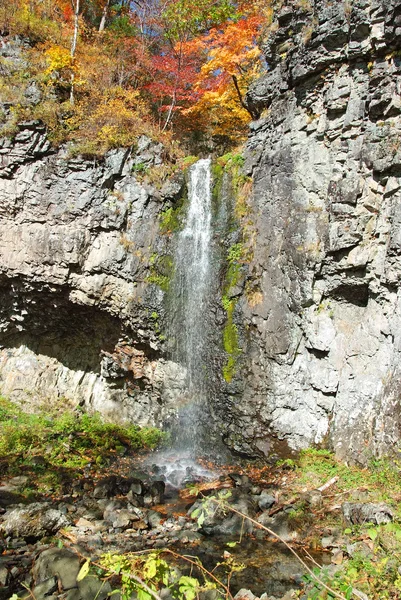 Waterfall Elomovsky in russian Primorye — Stock Photo, Image