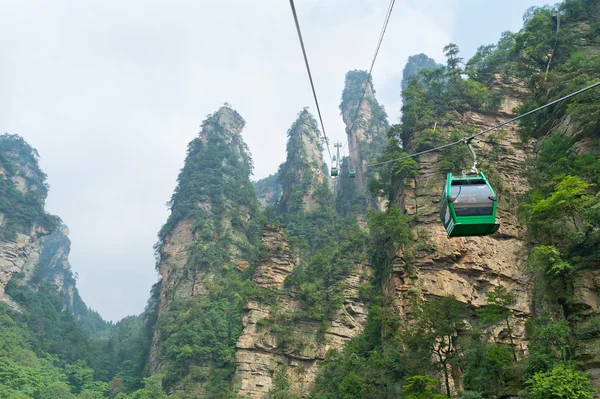 Ropeway w słynnej góry Avatar, — Zdjęcie stockowe