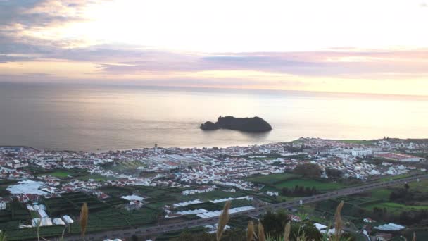Vista Mar Vila Franca Miguel Açores Portugal — Vídeo de Stock