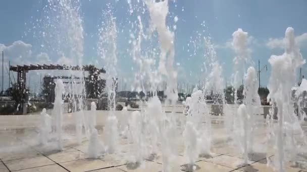 Fontana Balatonfred Ungheria — Video Stock