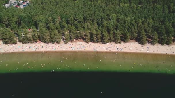 Високо Небі Височіє Дерев Яний Пляж — стокове відео