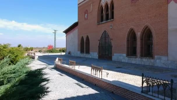 Gothic Winery Vacker Familj Vingård Rueda Spanien — Stockvideo