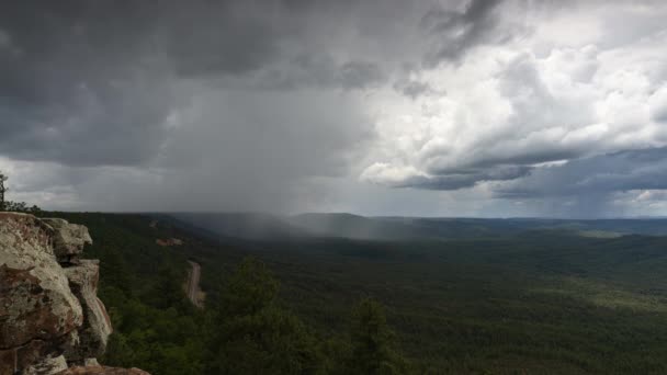 Time Lapse Monsoon Storm Mogollon Rim Payson Arizona — Vídeos de Stock