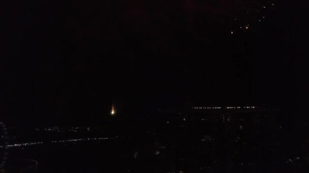 Zbliżenie Fajerwerki Singapore Footage — Wideo stockowe