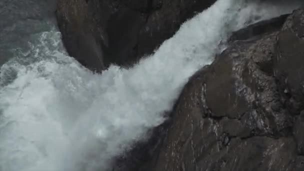 Las Cascadas Glaciares Trmmelbachflle Suiza — Vídeo de stock